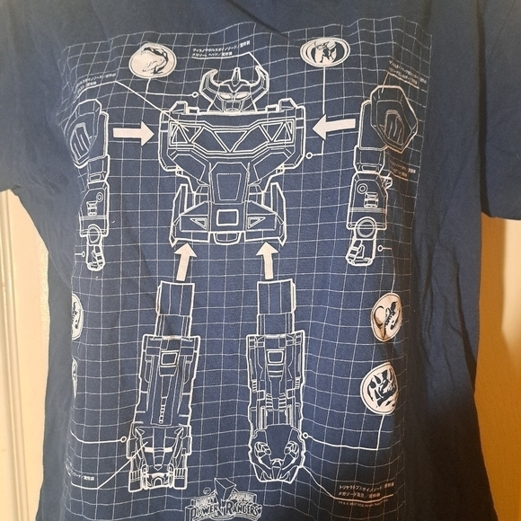 Gildan graphic power Rangers T-shirt size 2XL - Picture 3 of 6
